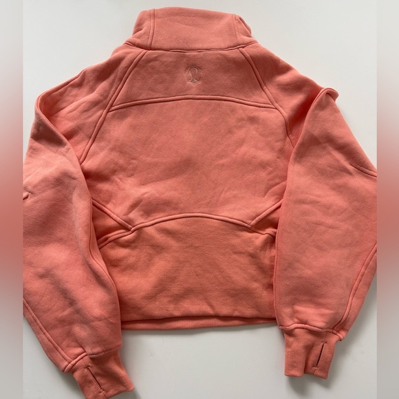 NWT Lululemon athletica Peach Half-Zip Sweatshirt Size 4 - Picture 3 of 4